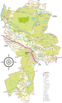 Mapa Powiatu Stalowowolskiego